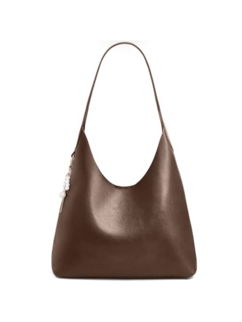 Women's Suede Hobo Shoulder Bag Travel Tote Vegan Leather Handbag